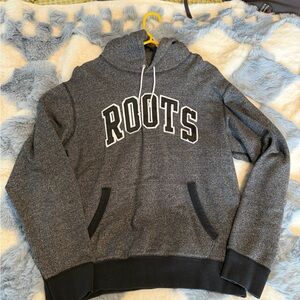 Roots Charcoal Hoodie with Black Accents